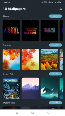 4K Wallpapers android App screenshot 2